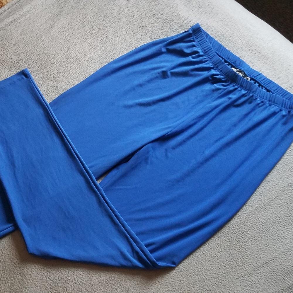 5 for 15! Cornflower Blue High Waist Slinky Pants